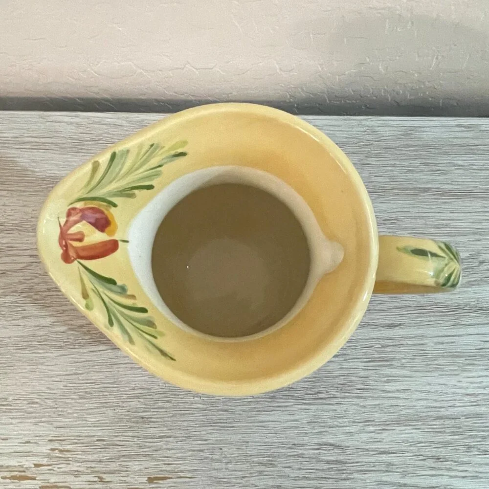 Gail Pittman Siena Pitcher Signed Tuscan Style Southern Living Ceramic Pottery